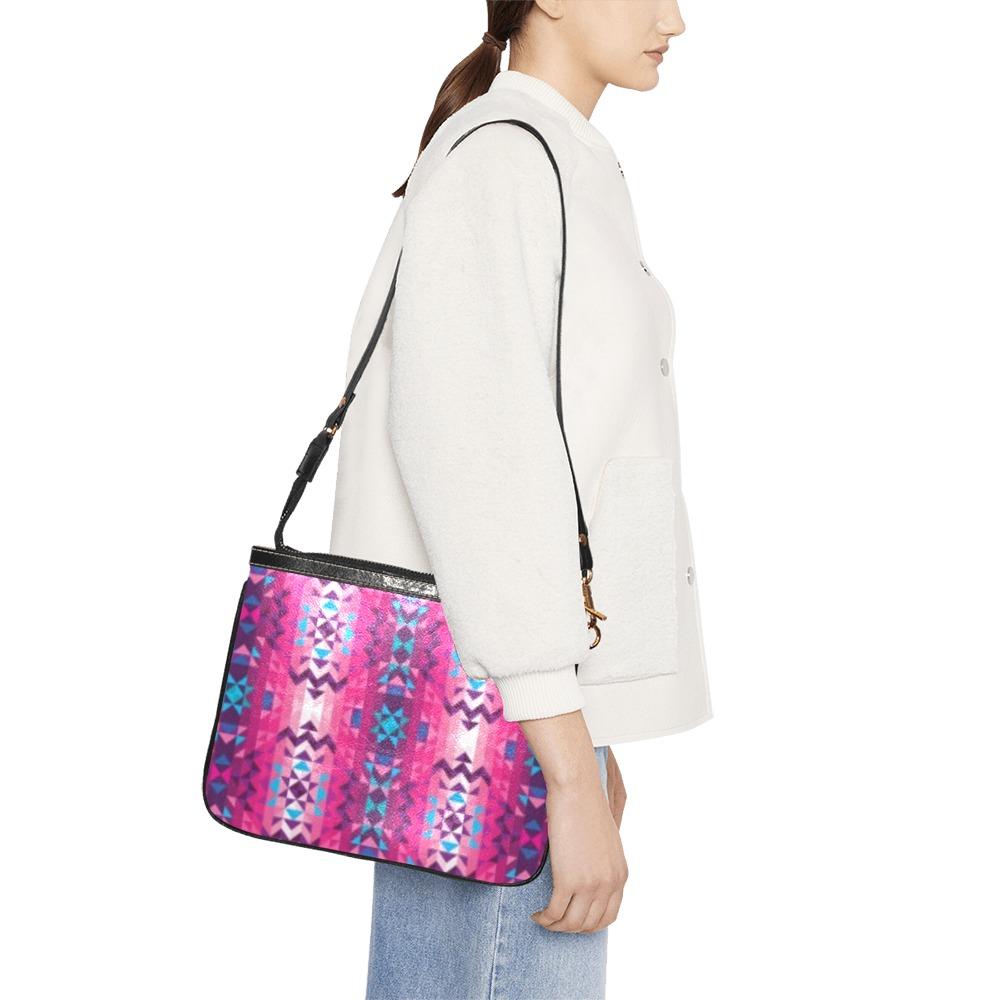 Bright Wave Small Shoulder Bag (Model 1710) Small Shoulder Bag (1710) e-joyer 