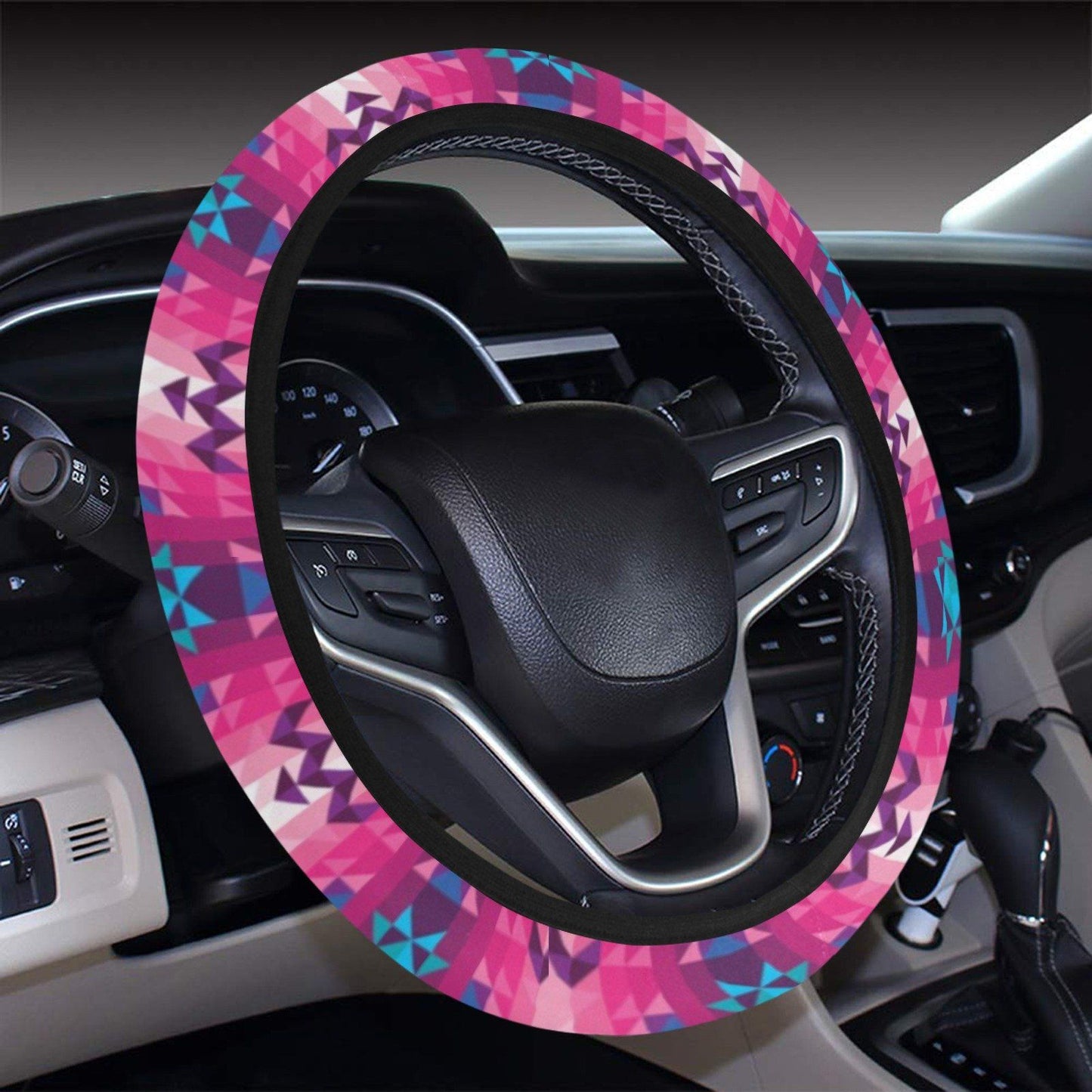 Bright Wave Steering Wheel Cover with Elastic Edge Steering Wheel Cover with Elastic Edge e-joyer 