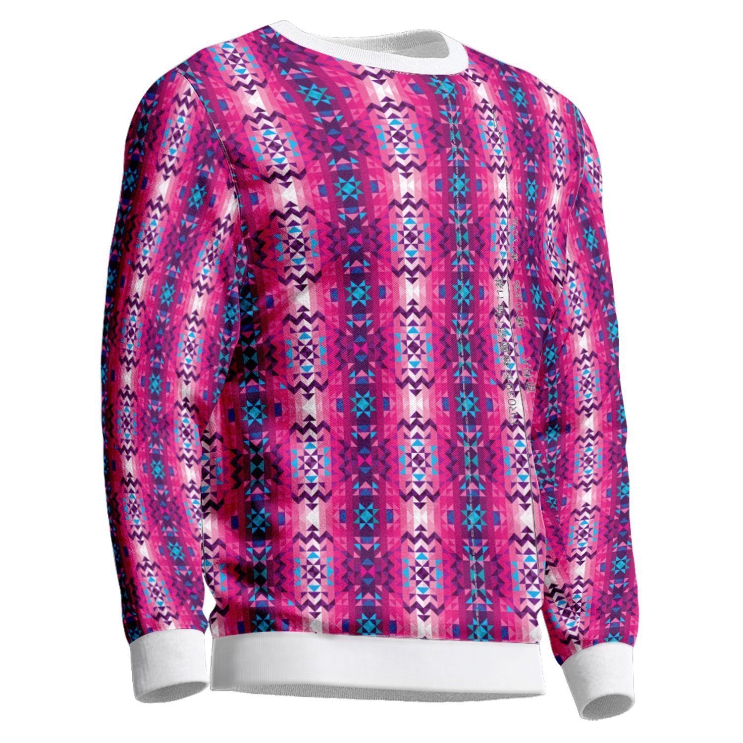 Bright Wave Unisex Crewneck Long Sleeve Top 49 Dzine 