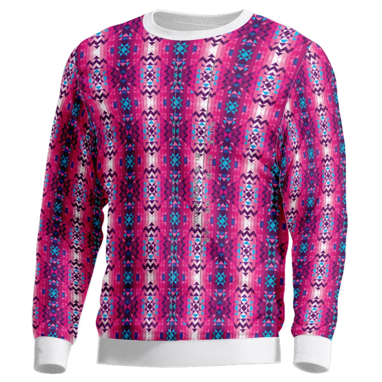 Bright Wave Unisex Crewneck Long Sleeve Top 49 Dzine 