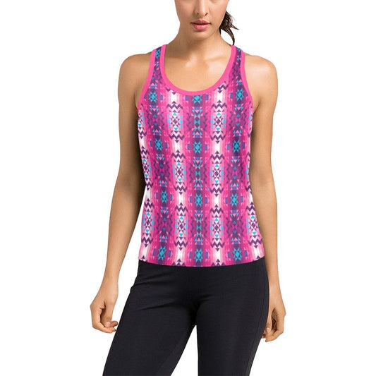 Bright Wave Women's Racerback Tank Top (Model T60) Racerback Tank Top (T60) e-joyer 