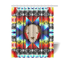 Load image into Gallery viewer, Buffalo Head Star Shower Curtain 60&quot;x72&quot; Shower Curtain 60&quot;x72&quot; e-joyer 
