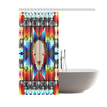 Load image into Gallery viewer, Buffalo Head Star Shower Curtain 60&quot;x72&quot; Shower Curtain 60&quot;x72&quot; e-joyer 
