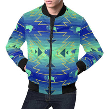 Load image into Gallery viewer, Buffalo Run All Over Print Bomber Jacket for Men (Model H19) Jacket e-joyer 
