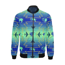 Load image into Gallery viewer, Buffalo Run All Over Print Bomber Jacket for Men (Model H19) Jacket e-joyer 
