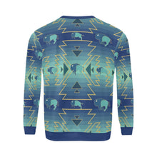 Load image into Gallery viewer, Buffalo Run All Over Print Crewneck Sweatshirt for Men (Model H18) shirt e-joyer 
