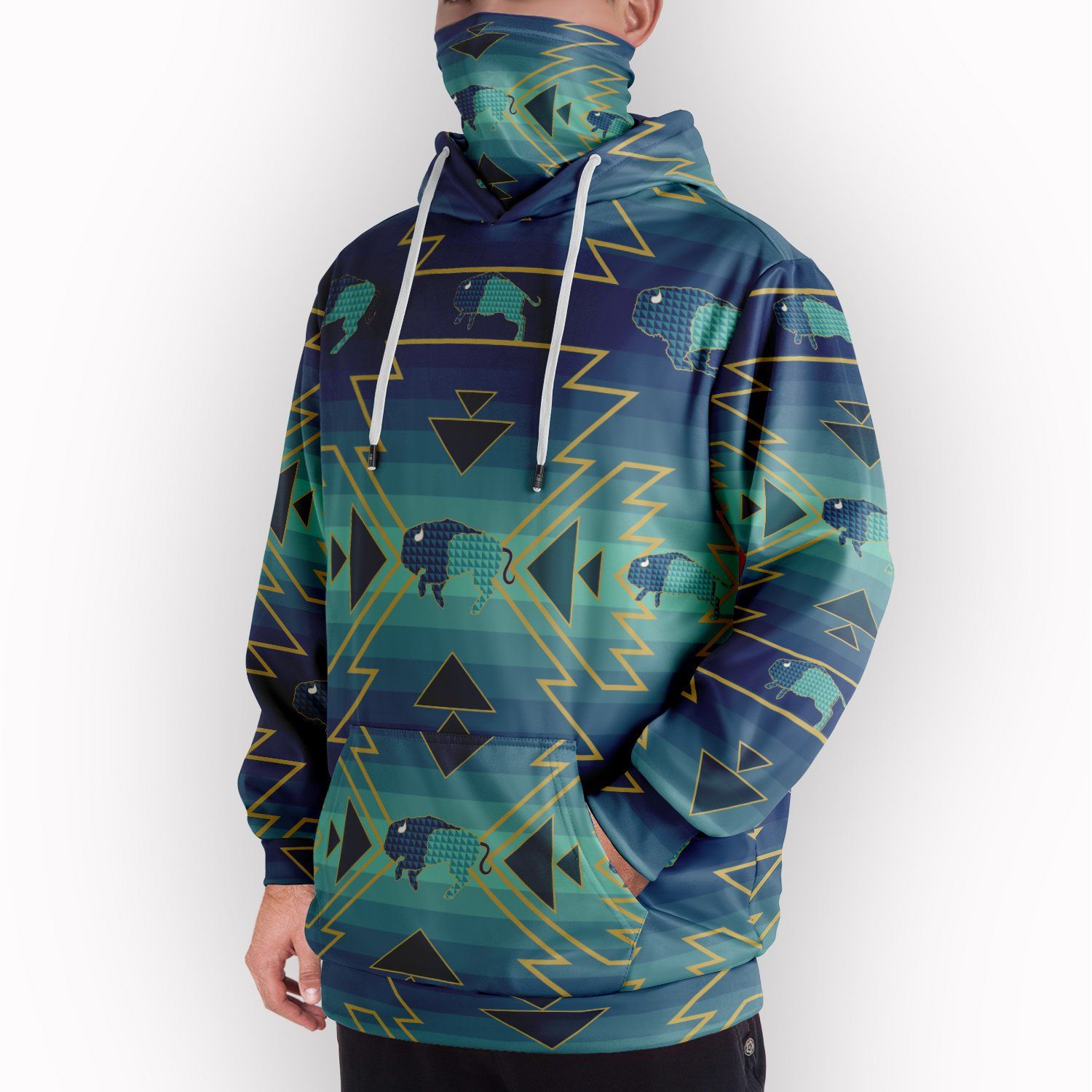 Buffalo Run Hoodie with Face Cover 49 Dzine 