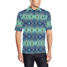 Load image into Gallery viewer, Buffalo Run Men&#39;s All Over Print Polo Shirt (Model T55) Men&#39;s Polo Shirt (Model T55) e-joyer 
