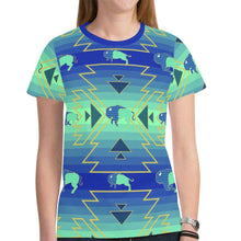 Load image into Gallery viewer, Buffalo Run New All Over Print T-shirt for Women (Model T45) tshirt e-joyer 
