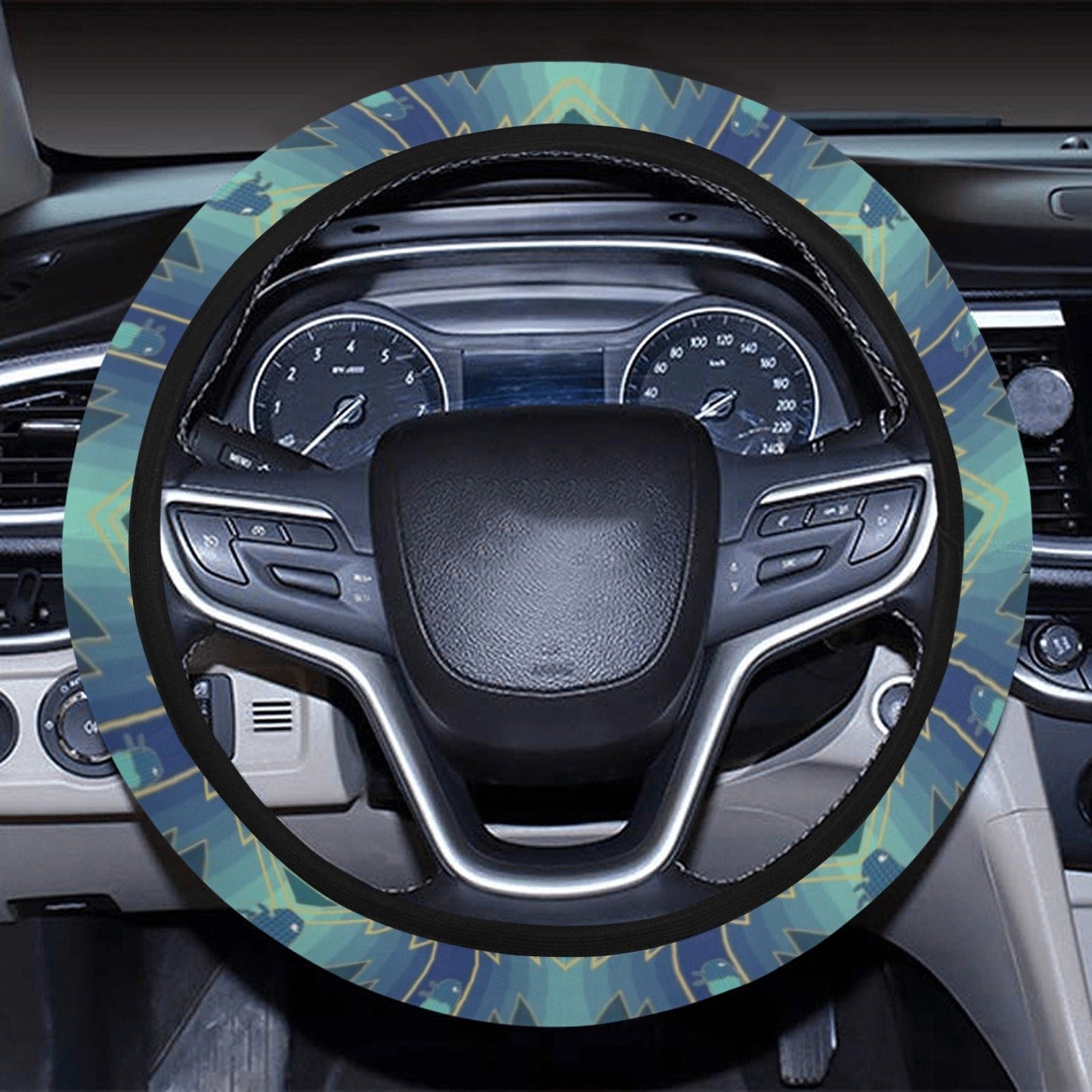 Buffalo Run Steering Wheel Cover with Elastic Edge Steering Wheel Cover with Elastic Edge e-joyer 
