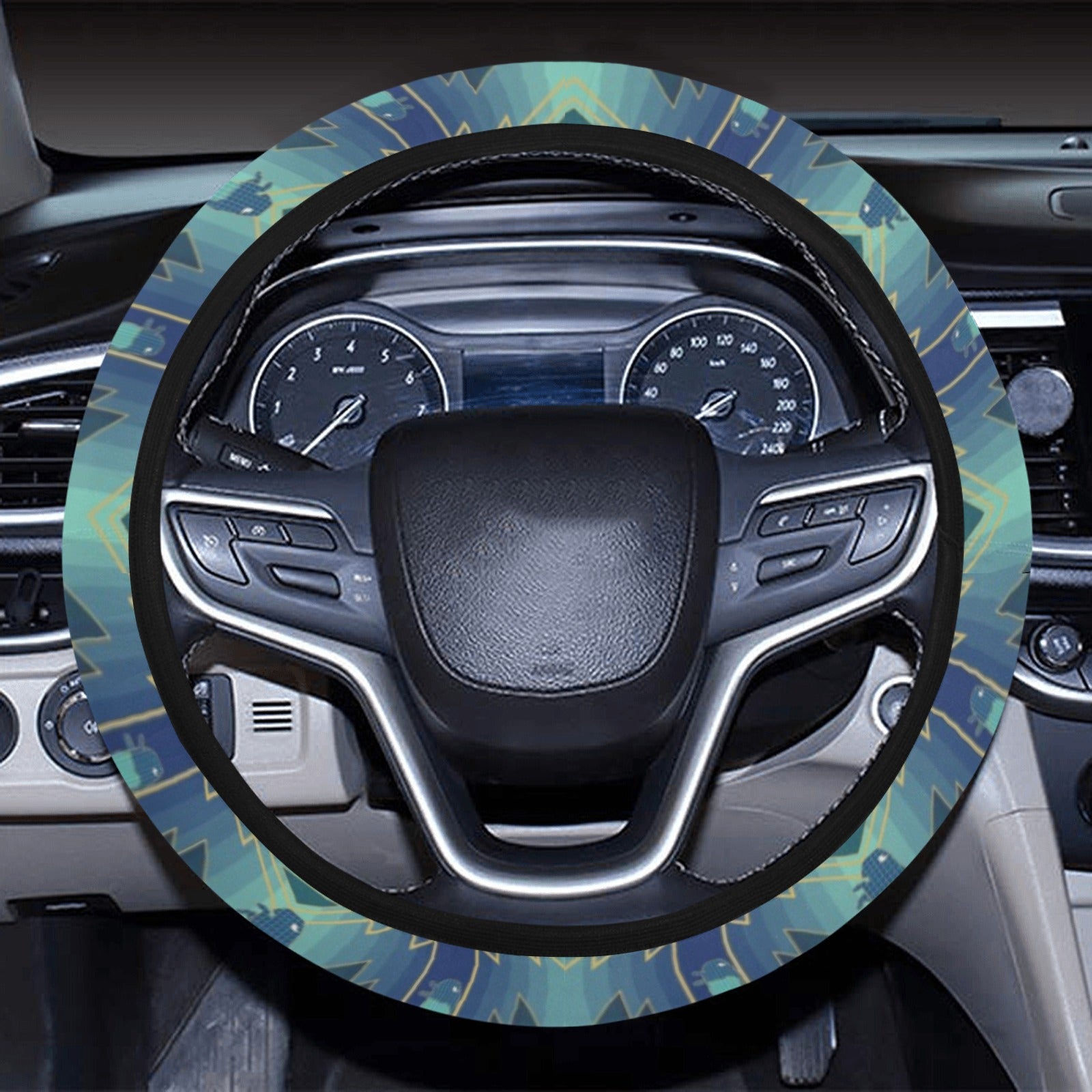 Buffalo Run Steering Wheel Cover with Elastic Edge Steering Wheel Cover with Elastic Edge e-joyer 