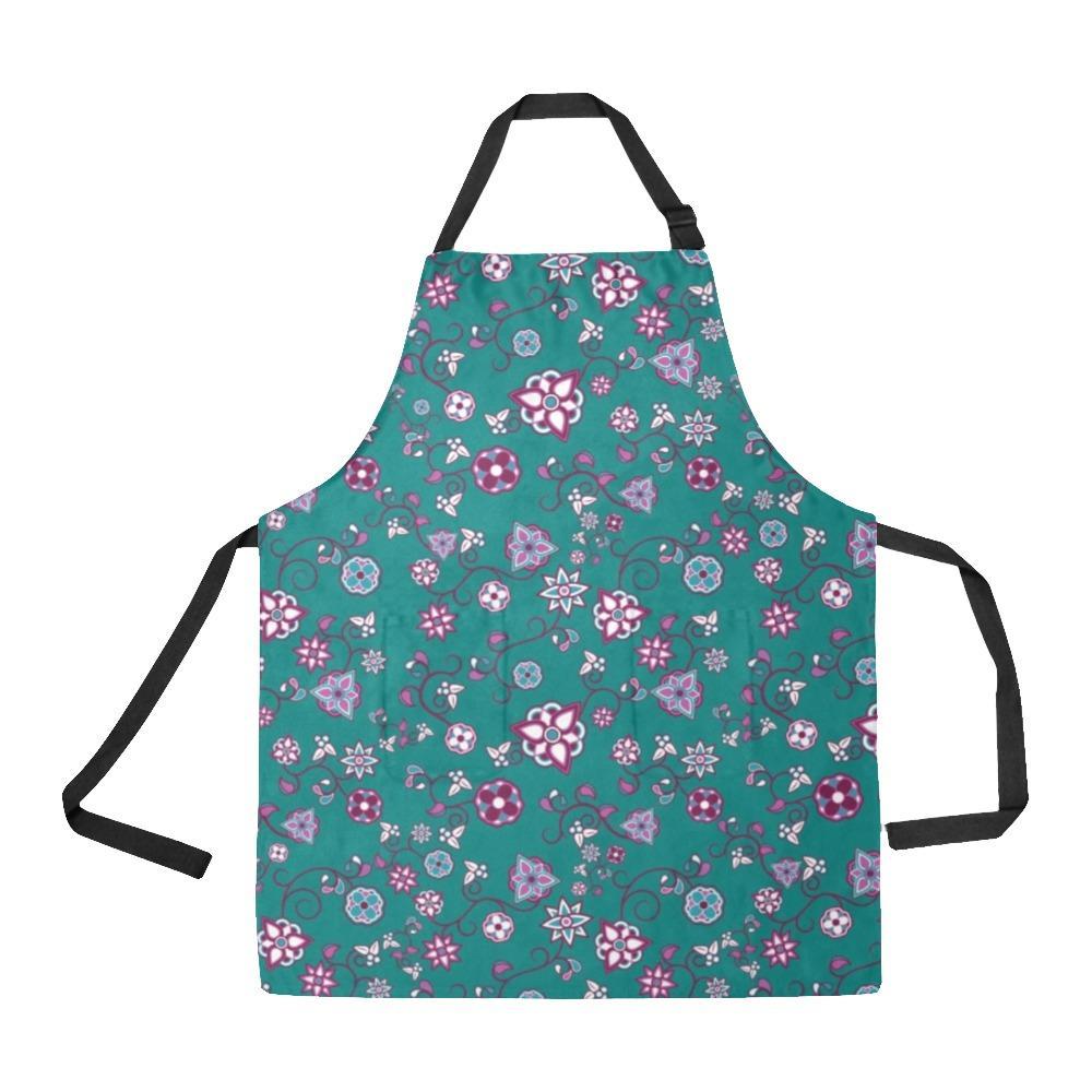 Burgundy Bloom All Over Print Apron All Over Print Apron e-joyer 