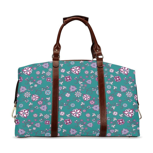 Burgundy Bloom Classic Travel Bag (Model 1643) Remake Classic Travel Bags (1643) e-joyer 