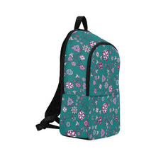 Load image into Gallery viewer, Burgundy Bloom Fabric Backpack for Adult (Model 1659) Casual Backpack for Adult (1659) e-joyer 
