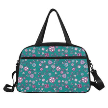 Load image into Gallery viewer, Burgundy Bloom Fitness Handbag (Model 1671) Fitness Handbag (1671) e-joyer 
