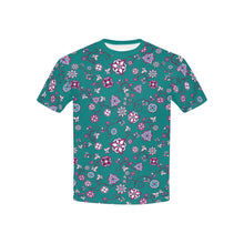 Load image into Gallery viewer, Burgundy Bloom Kids&#39; All Over Print T-shirt (USA Size) (Model T40) All Over Print T-shirt for Kid (T40) e-joyer 
