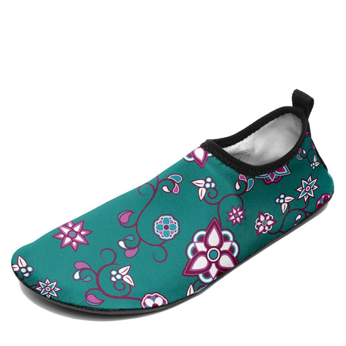 Burgundy Bloom Kid's Slip On Shoes Herman 