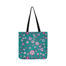 Load image into Gallery viewer, Burgundy Bloom Reusable Shopping Bag Model 1660 (Two sides) Shopping Tote Bag (1660) e-joyer 
