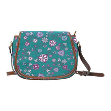 Load image into Gallery viewer, Burgundy Bloom Saddle Bag/Large (Model 1649) bag e-joyer 
