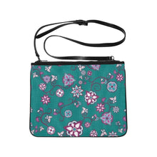 Load image into Gallery viewer, Burgundy Bloom Slim Clutch Bag (Model 1668) Slim Clutch Bags (1668) e-joyer 
