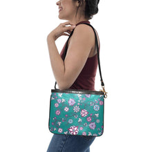 Load image into Gallery viewer, Burgundy Bloom Small Shoulder Bag (Model 1710) Small Shoulder Bag (1710) e-joyer 
