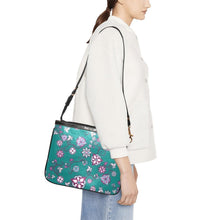 Load image into Gallery viewer, Burgundy Bloom Small Shoulder Bag (Model 1710) Small Shoulder Bag (1710) e-joyer 
