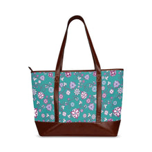 Load image into Gallery viewer, Burgundy Bloom Tote Handbag (Model 1642) Tote Handbags (1642) e-joyer 
