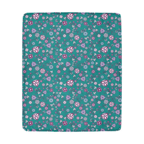 Burgundy Bloom Ultra-Soft Micro Fleece Blanket 50