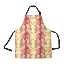 Load image into Gallery viewer, Butterfly and Roses on Geometric All Over Print Apron All Over Print Apron e-joyer 
