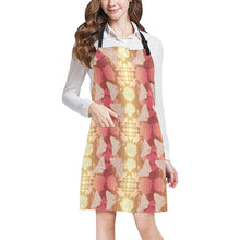 Load image into Gallery viewer, Butterfly and Roses on Geometric All Over Print Apron All Over Print Apron e-joyer 
