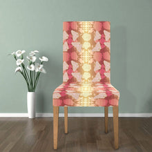 Load image into Gallery viewer, Butterfly and Roses on Geometric Chair Cover (Pack of 4) Chair Cover (Pack of 4) e-joyer 
