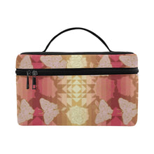 Load image into Gallery viewer, Butterfly and Roses on Geometric Cosmetic Bag/Large (Model 1658) Cosmetic Bag e-joyer 
