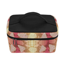 Load image into Gallery viewer, Butterfly and Roses on Geometric Cosmetic Bag/Large (Model 1658) Cosmetic Bag e-joyer 
