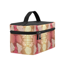 Load image into Gallery viewer, Butterfly and Roses on Geometric Cosmetic Bag/Large (Model 1658) Cosmetic Bag e-joyer 
