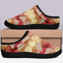 Load image into Gallery viewer, Butterfly and Roses on Geometric Ikinnii Indoor Slipper 49 Dzine 
