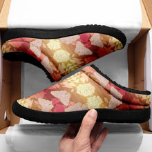 Load image into Gallery viewer, Butterfly and Roses on Geometric Ikinnii Indoor Slipper 49 Dzine 
