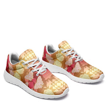 Load image into Gallery viewer, Butterfly and Roses on Geometric Ikkaayi Sport Sneakers ikkaayi Herman 
