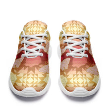 Load image into Gallery viewer, Butterfly and Roses on Geometric Ikkaayi Sport Sneakers ikkaayi Herman 
