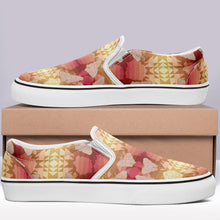 Load image into Gallery viewer, Butterfly and Roses on Geometric Otoyimm Canvas Slip On Shoes otoyimm Herman 
