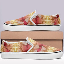 Load image into Gallery viewer, Butterfly and Roses on Geometric Otoyimm Kid&#39;s Canvas Slip On Shoes otoyimm Herman 
