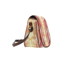 Load image into Gallery viewer, Butterfly and Roses on Geometric Saddle Bag/Large (Model 1649) bag e-joyer 
