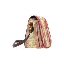 Load image into Gallery viewer, Butterfly and Roses on Geometric Saddle Bag/Small (Model 1649) Full Customization bag e-joyer 
