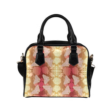 Load image into Gallery viewer, Butterfly and Roses on Geometric Shoulder Handbag (Model 1634) Shoulder Handbags (1634) e-joyer 
