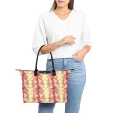 Load image into Gallery viewer, Butterfly and Roses on Geometric Single-Shoulder Lady Handbag (Model 1714) bag e-joyer 
