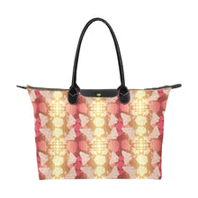 Load image into Gallery viewer, Butterfly and Roses on Geometric Single-Shoulder Lady Handbag (Model 1714) bag e-joyer 
