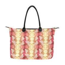 Load image into Gallery viewer, Butterfly and Roses on Geometric Single-Shoulder Lady Handbag (Model 1714) bag e-joyer 
