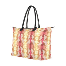 Load image into Gallery viewer, Butterfly and Roses on Geometric Single-Shoulder Lady Handbag (Model 1714) bag e-joyer 
