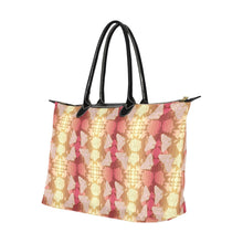 Load image into Gallery viewer, Butterfly and Roses on Geometric Single-Shoulder Lady Handbag (Model 1714) bag e-joyer 
