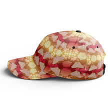 Load image into Gallery viewer, Butterfly and Roses on Geometric Snapback Hat hat Herman 
