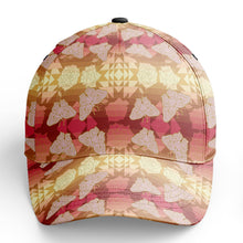 Load image into Gallery viewer, Butterfly and Roses on Geometric Snapback Hat hat Herman 
